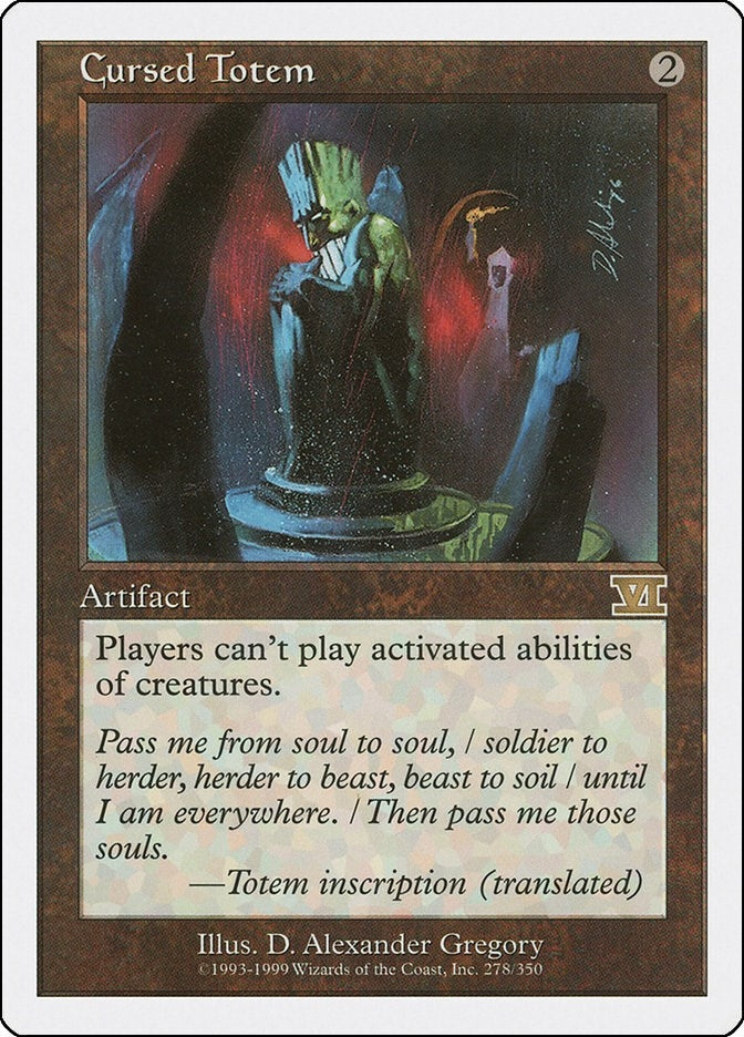 Image for Cursed Totem (278) [Classic Sixth Edition] - Magic: The Gathering