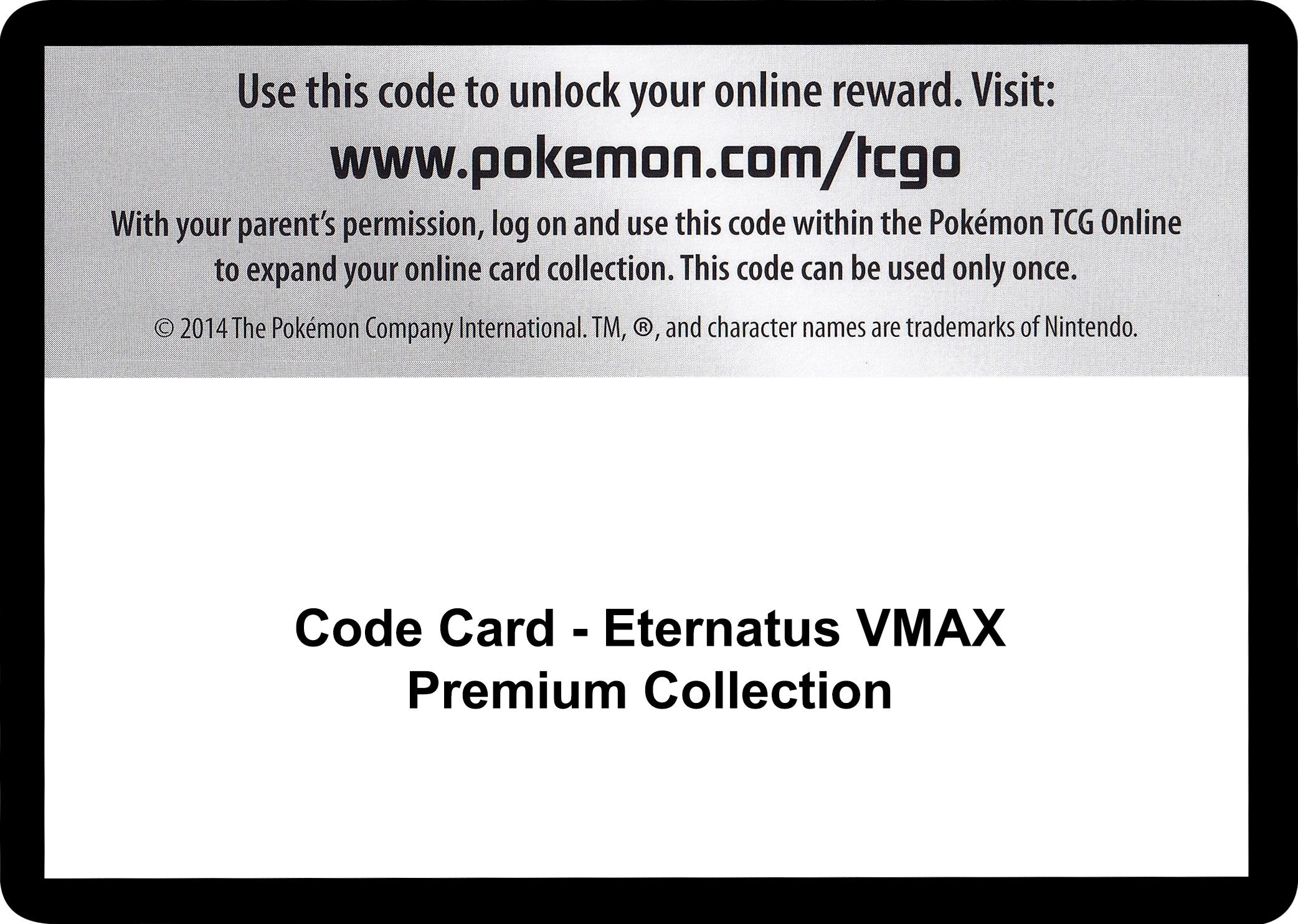 Image for Code Card - Eternatus VMAX Premium Collection [SWSH03: Darkness Ablaze] - Pokemon