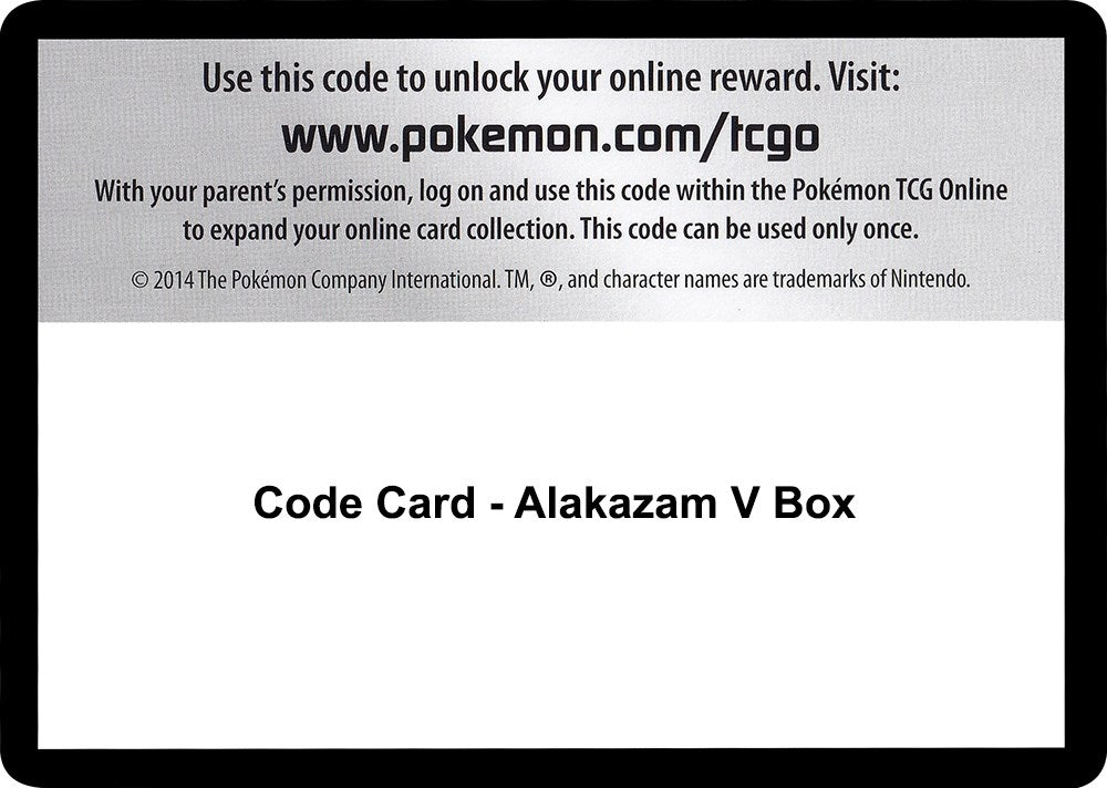 Image for Code Card - Alakazam V Box [SWSH04: Vivid Voltage] - Pokemon