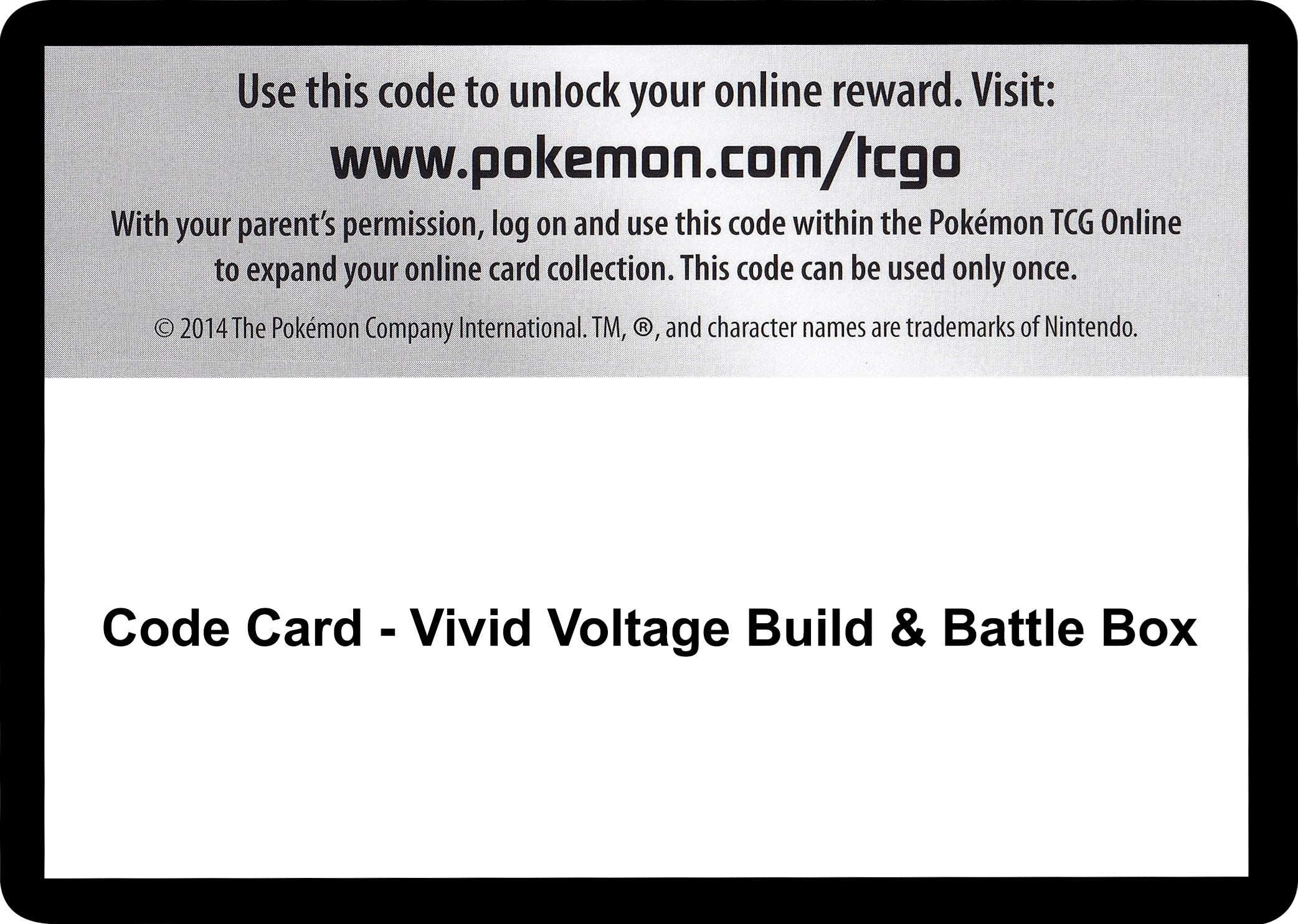 Image for Code Card - Vivid Voltage Build & Battle Box [SWSH04: Vivid Voltage] - Pokemon