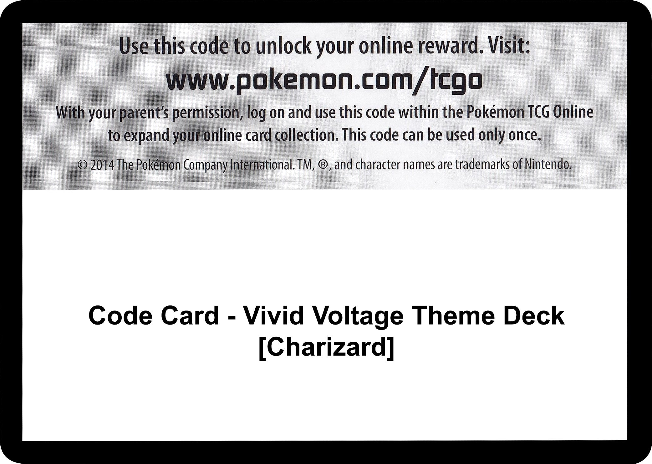 Image for Code Card - Vivid Voltage Theme Deck [Charizard] [SWSH04: Vivid Voltage] - Pokemon