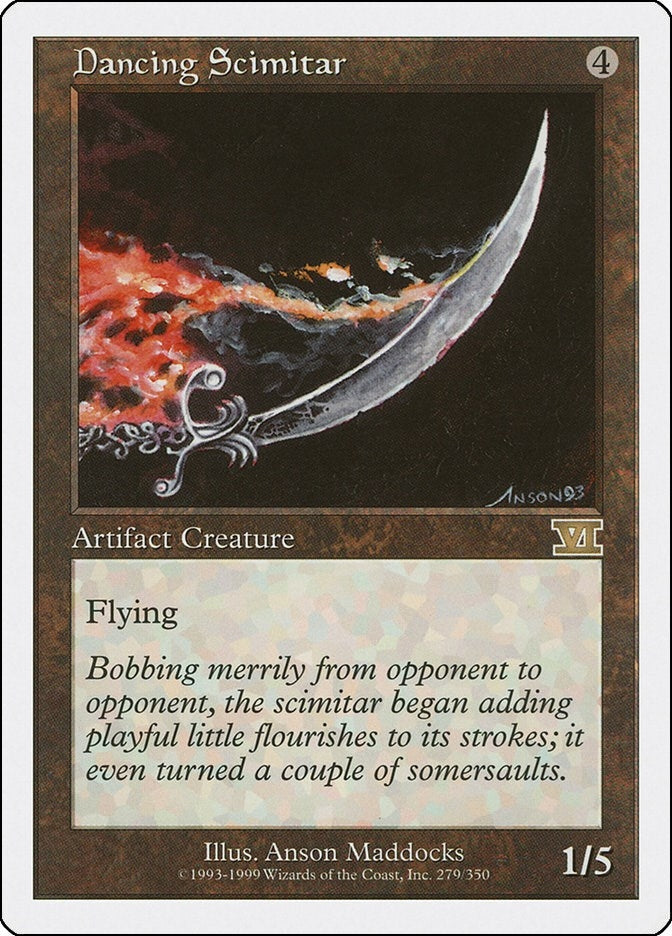 Image for Dancing Scimitar (279) [Classic Sixth Edition] - Magic: The Gathering