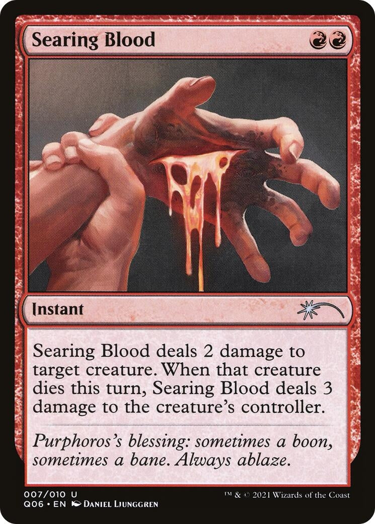 Image for Searing Blood (7) [Unique and Miscellaneous Promos] - Magic: The Gathering