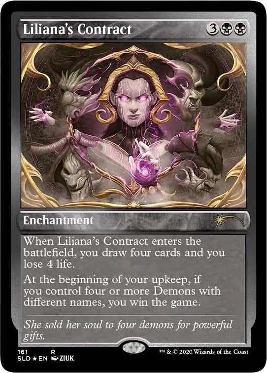 Image for Liliana's Contract (161) (Foil Etched) (161) [Secret Lair Drop Series] - Magic: The Gathering