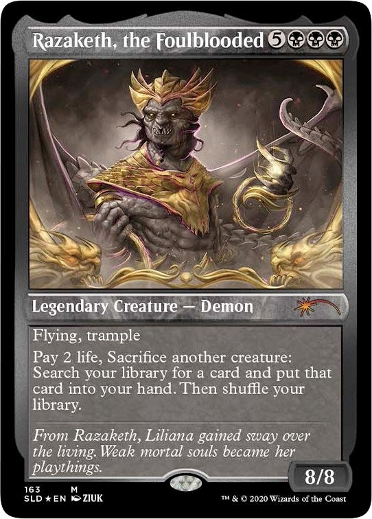 Image for Razaketh, the Foulblooded (Foil Etched) (163) [Secret Lair Drop Series] - Magic: The Gathering