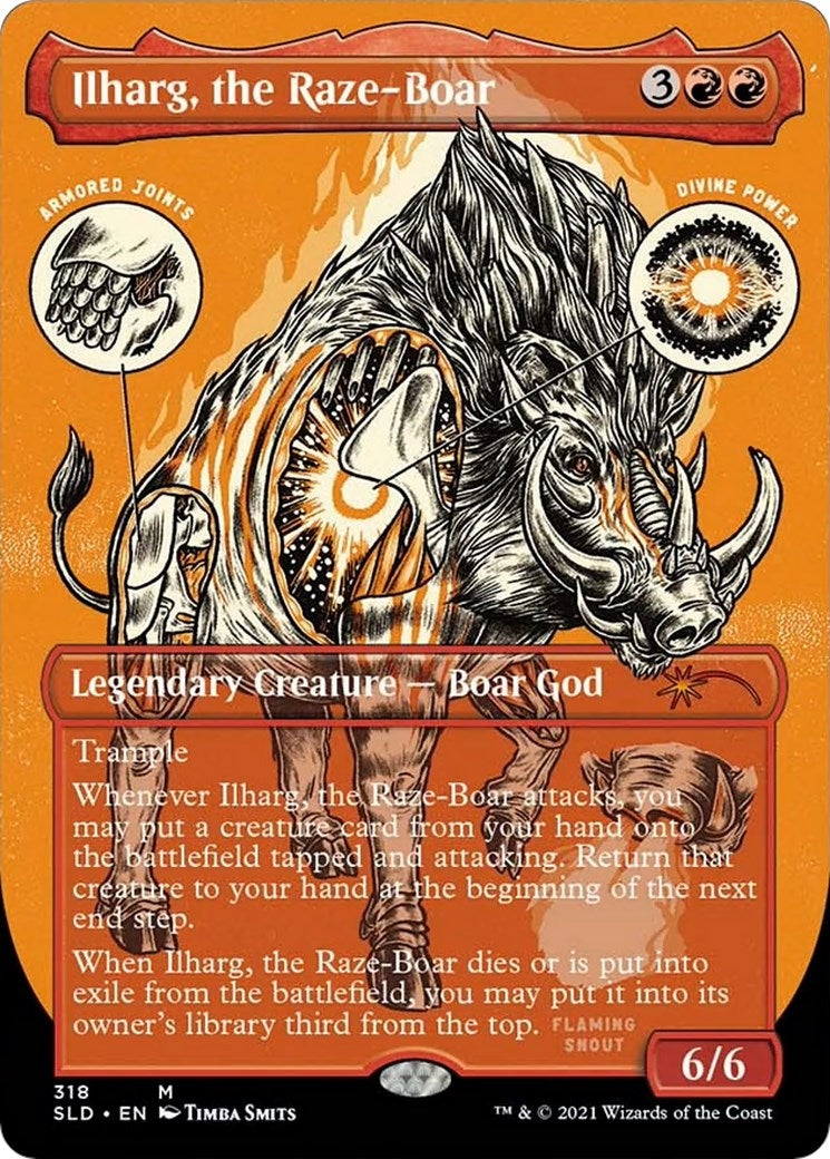 Image for Ilharg, the Raze-Boar (Foil Etched) (318) [Secret Lair Drop Series] - Magic: The Gathering