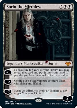 Image for Sorin the Mirthless (131) [Innistrad: Crimson Vow] - Magic: The Gathering