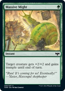 Image for Massive Might (208) [Innistrad: Crimson Vow] - Magic: The Gathering