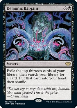 Image for Demonic Bargain (103) [Innistrad: Crimson Vow] - Magic: The Gathering