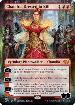 Image for Chandra, Dressed to Kill (Borderless) (279) [Innistrad: Crimson Vow] - Magic: The Gathering
