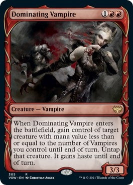 Image for Dominating Vampire (Showcase) (305) [Innistrad: Crimson Vow] - Magic: The Gathering