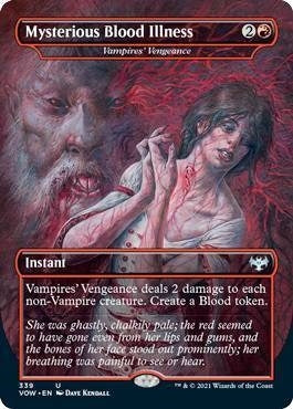 Image for Mysterious Blood Illness - Vampires' Vengeance (339) [Innistrad: Crimson Vow] - Magic: The Gathering