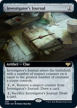 Image for Investigator's Journal (Extended Art) (396) [Innistrad: Crimson Vow] - Magic: The Gathering