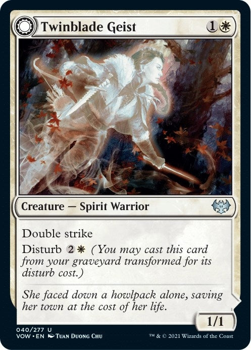Image for Twinblade Geist (40) [Innistrad: Crimson Vow] - Magic: The Gathering