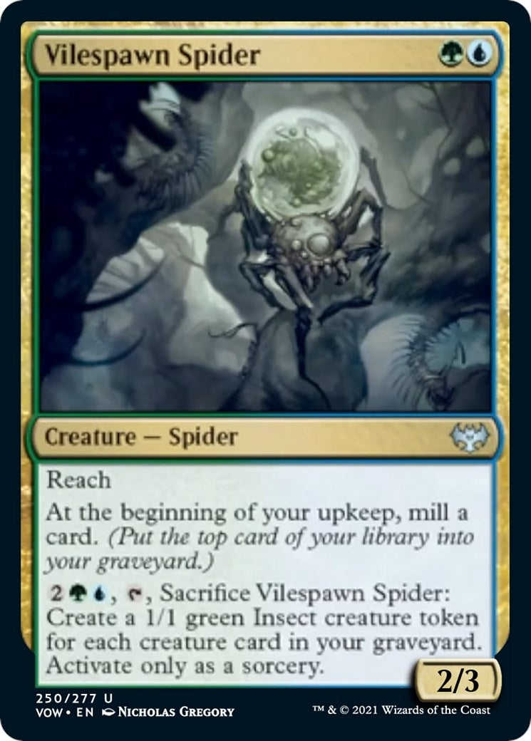 Image for Vilespawn Spider (250) [Innistrad: Crimson Vow] - Magic: The Gathering