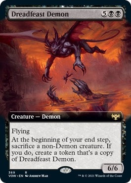 Image for Dreadfeast Demon (Extended Art) (369) [Innistrad: Crimson Vow] - Magic: The Gathering