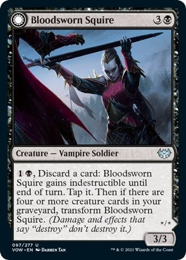 Image for Bloodsworn Squire (97) [Innistrad: Crimson Vow] - Magic: The Gathering
