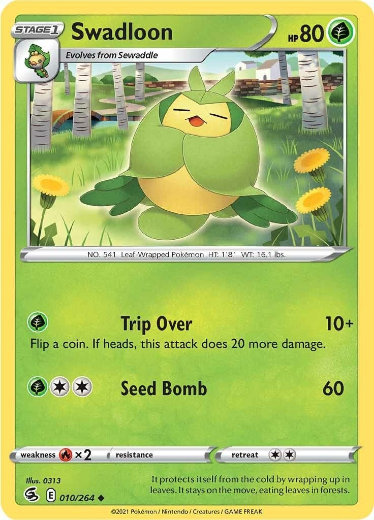 Image for Swadloon (010/264) [SWSH08: Fusion Strike] - Pokemon