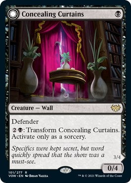 Image for Concealing Curtains (101) [Innistrad: Crimson Vow] - Magic: The Gathering