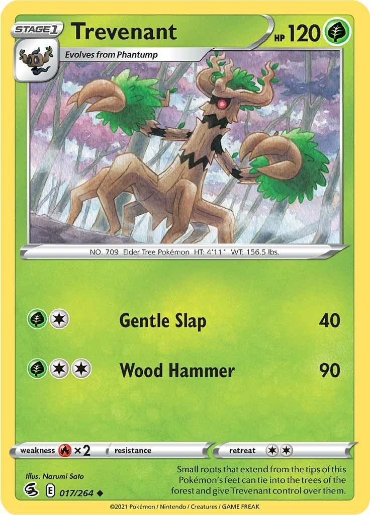 Image for Trevenant (017/264) [SWSH08: Fusion Strike] - Pokemon