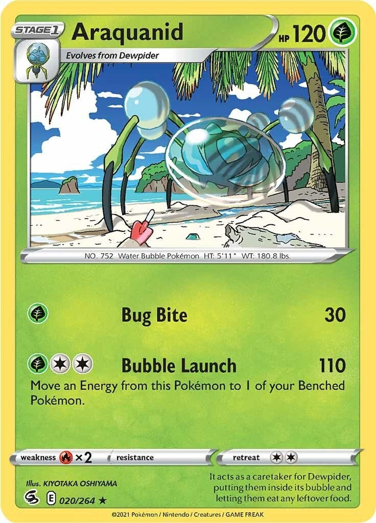 Image for Araquanid (020/264) [SWSH08: Fusion Strike] - Pokemon