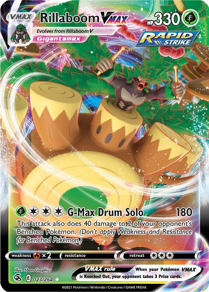 Image for Rillaboom VMAX (023/264) [SWSH08: Fusion Strike] - Pokemon