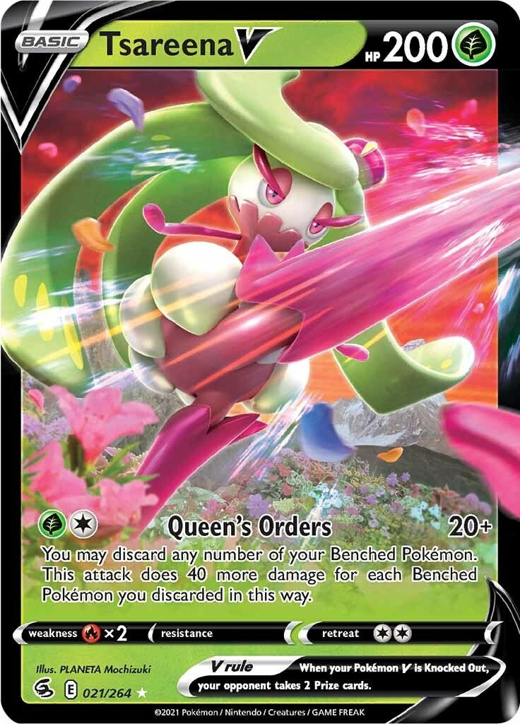 Image for Tsareena V (021/264) [SWSH08: Fusion Strike] - Pokemon