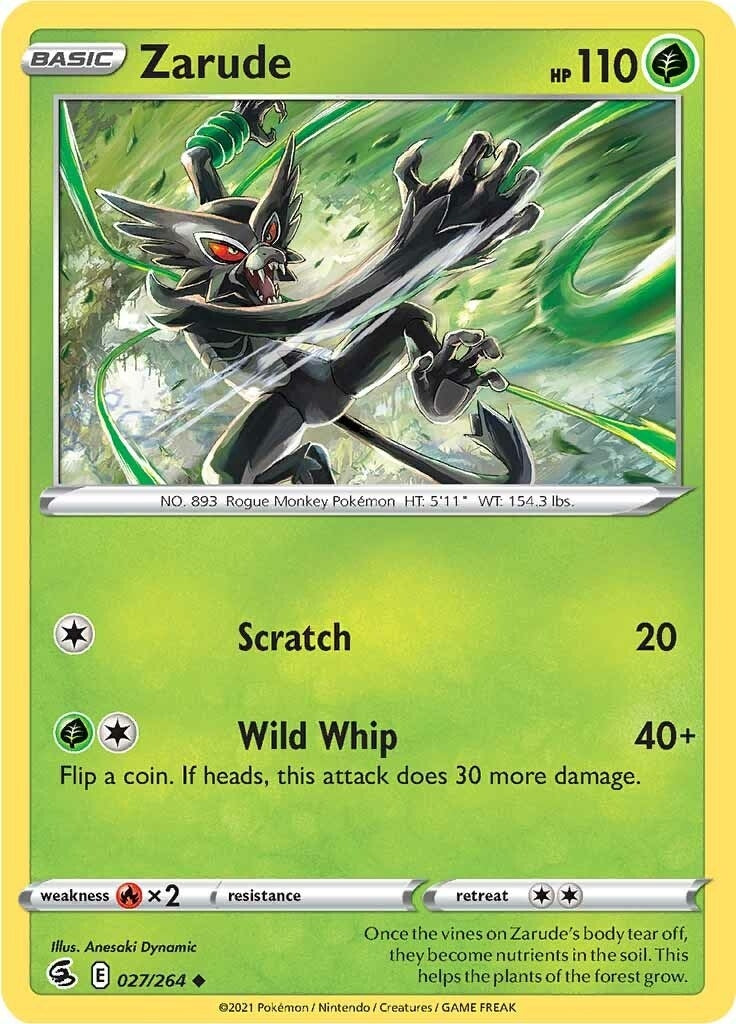 Image for Zarude (027/264) [SWSH08: Fusion Strike] - Pokemon