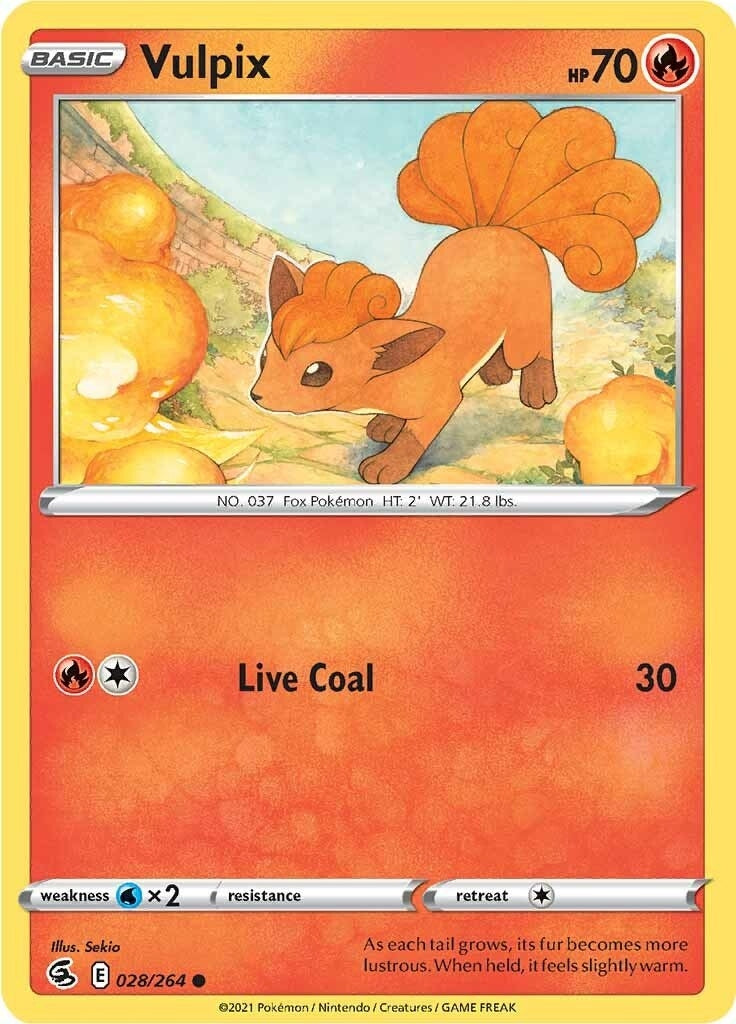 Image for Vulpix (28) (028/264) [SWSH08: Fusion Strike] - Pokemon