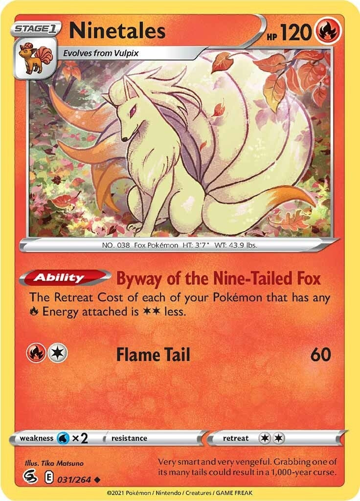 Image for Ninetales (31) (031/264) [SWSH08: Fusion Strike] - Pokemon