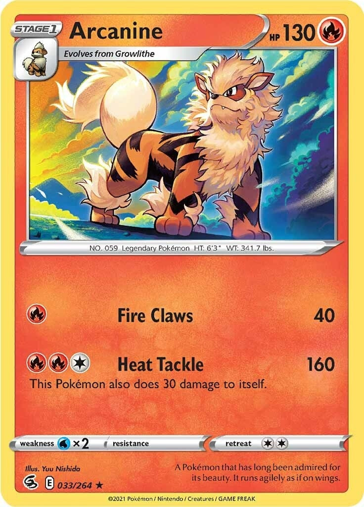Image for Arcanine (033/264) [SWSH08: Fusion Strike] - Pokemon