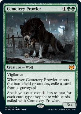 Image for Cemetery Prowler (191) [Innistrad: Crimson Vow] - Magic: The Gathering