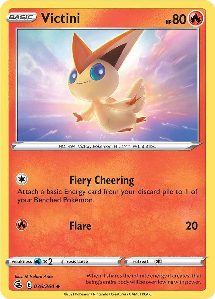 Image for Victini (036/264) [SWSH08: Fusion Strike] - Pokemon