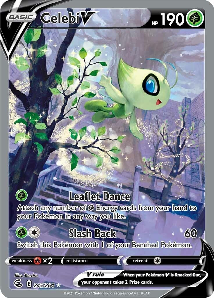 Image for Celebi V (Alternate Full Art) (245/264) [SWSH08: Fusion Strike] - Pokemon