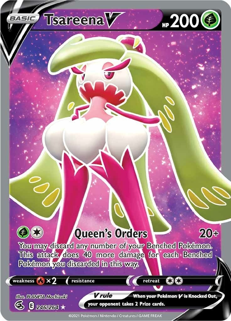 Image for Tsareena V (Full Art) (246/264) [SWSH08: Fusion Strike] - Pokemon
