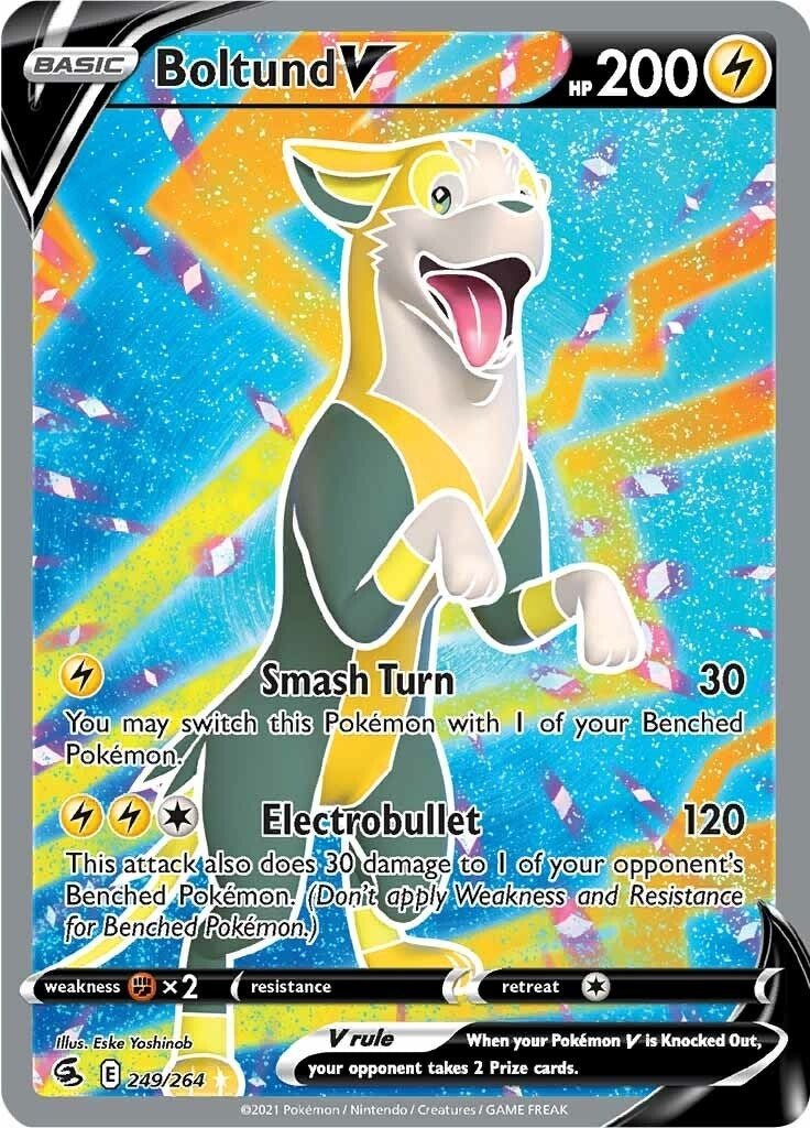 Image for Boltund V (Full Art) (249/264) [SWSH08: Fusion Strike] - Pokemon