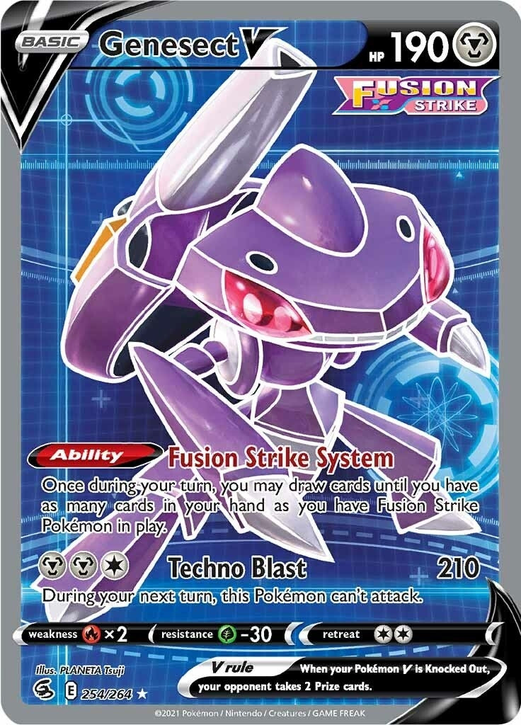 Image for Genesect V (Full Art) (254/264) [SWSH08: Fusion Strike] - Pokemon
