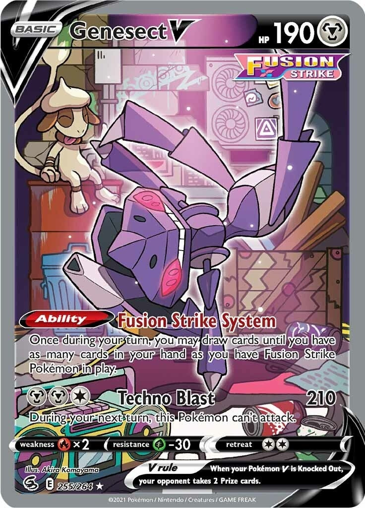 Image for Genesect V (Alternate Full Art) (255/264) [SWSH08: Fusion Strike] - Pokemon