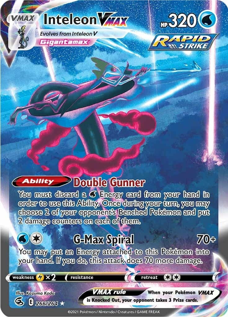 Image for Inteleon VMAX (Alternate Art Secret) (266/264) [SWSH08: Fusion Strike] - Pokemon