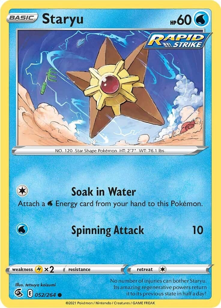 Image for Staryu (052/264) [SWSH08: Fusion Strike] - Pokemon