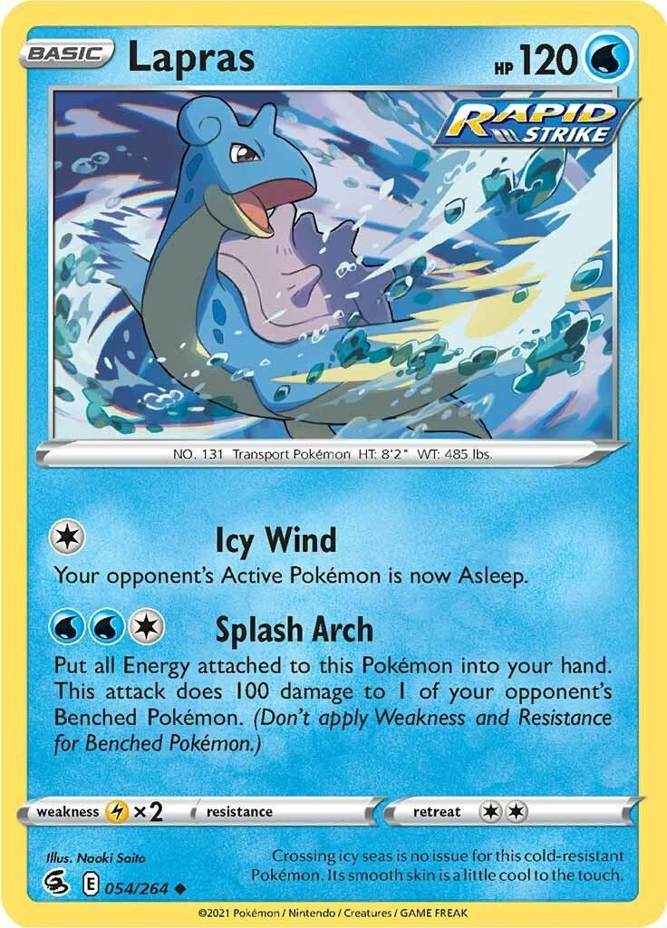 Image for Lapras (054/264) [SWSH08: Fusion Strike] - Pokemon