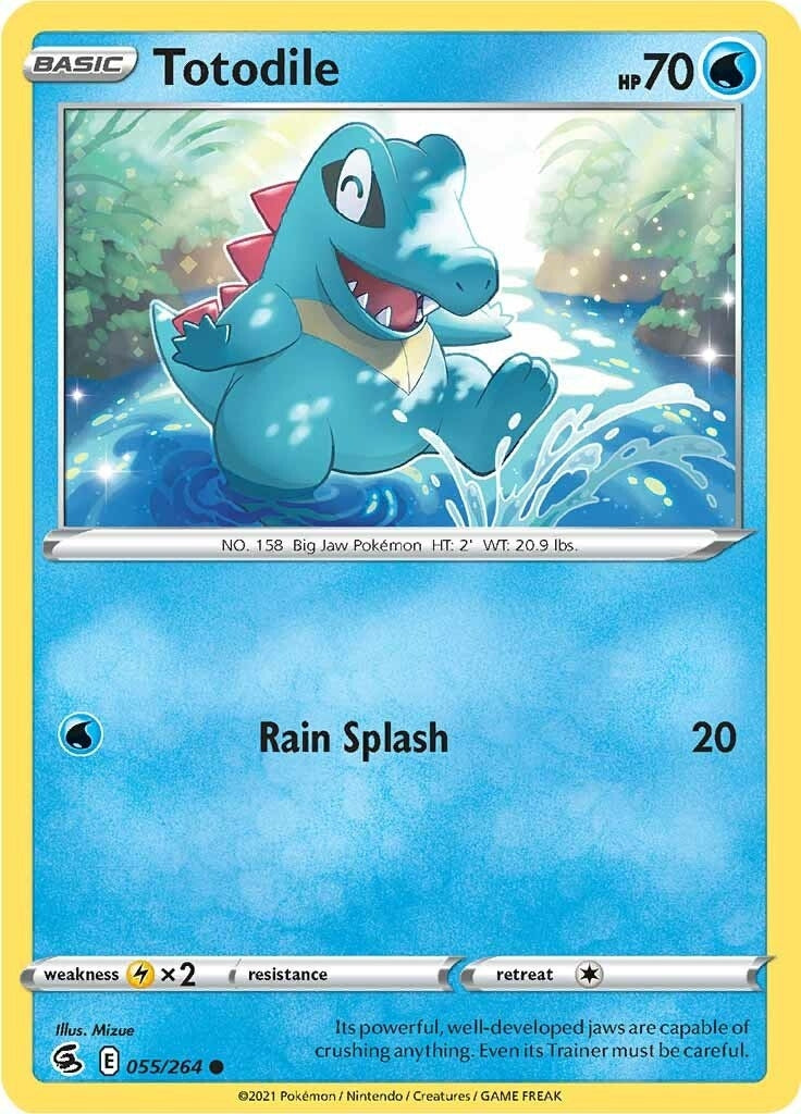 Image for Totodile (055/264) [SWSH08: Fusion Strike] - Pokemon