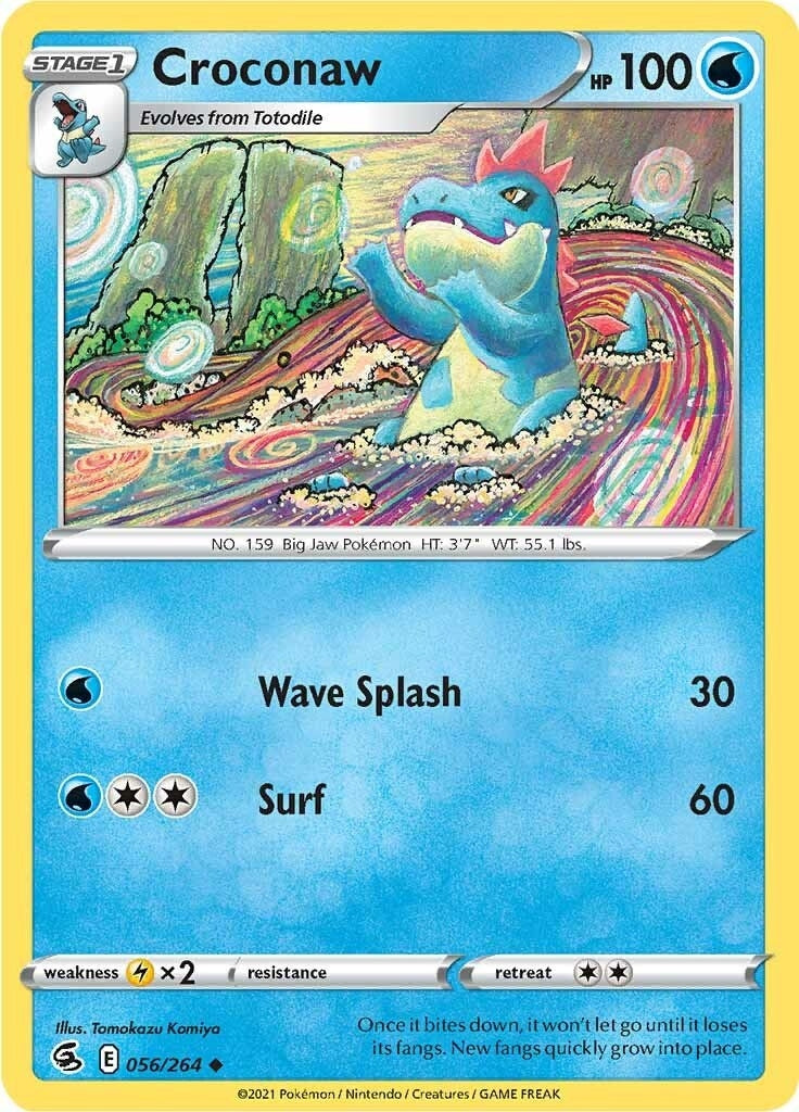 Image for Croconaw (056/264) [SWSH08: Fusion Strike] - Pokemon