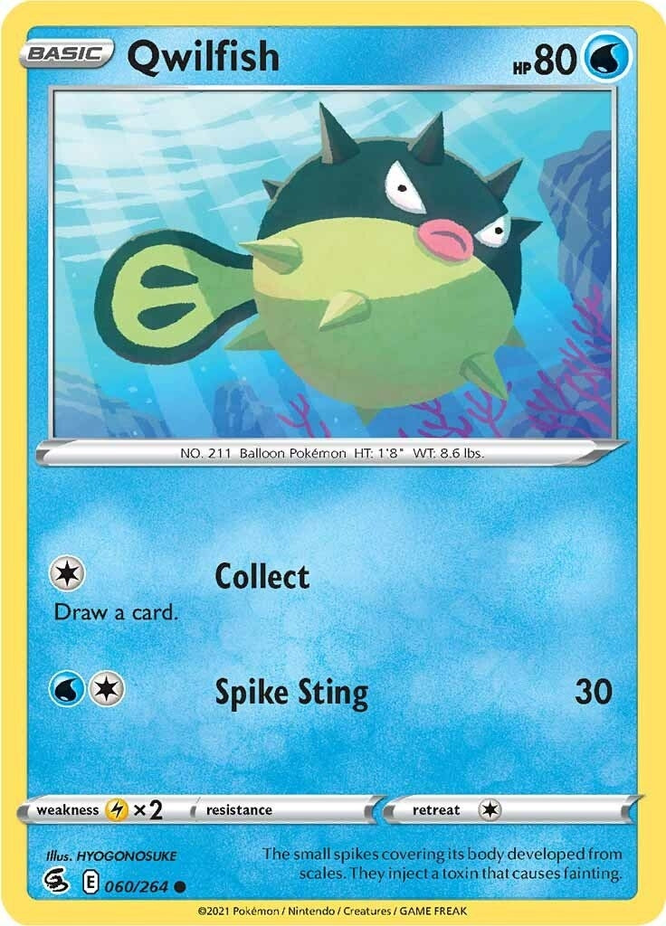 Image for Qwilfish (060/264) [SWSH08: Fusion Strike] - Pokemon