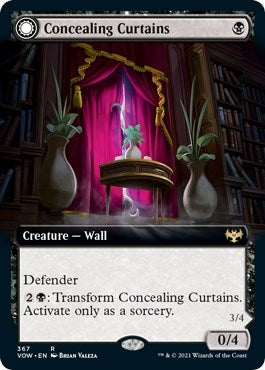 Image for Concealing Curtains (Extended Art) (367) [Innistrad: Crimson Vow] - Magic: The Gathering