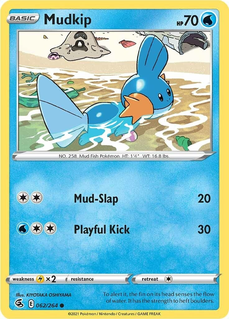 Image for Mudkip (062/264) [SWSH08: Fusion Strike] - Pokemon