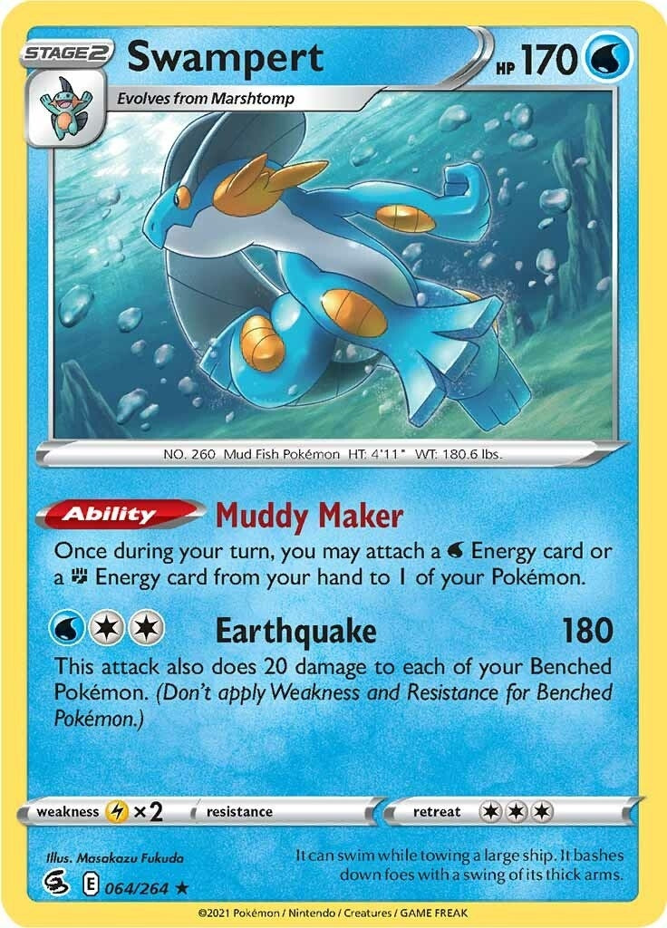 Image for Swampert (064/264) [SWSH08: Fusion Strike] - Pokemon