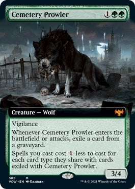 Image for Cemetery Prowler (Extended Art) (385) [Innistrad: Crimson Vow] - Magic: The Gathering