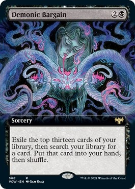 Image for Demonic Bargain (Extended Art) (368) [Innistrad: Crimson Vow] - Magic: The Gathering
