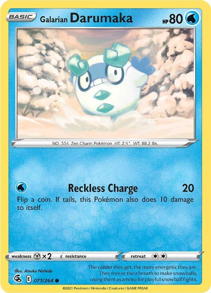 Image for Galarian Darumaka (071/264) [SWSH08: Fusion Strike] - Pokemon